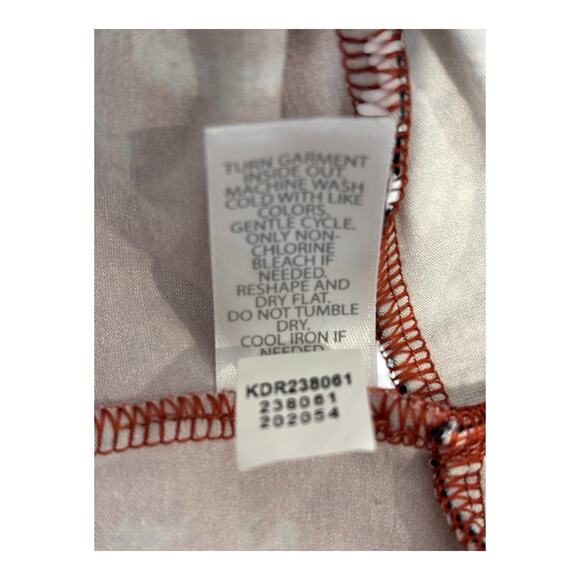 J Jill Wearever Collection Dress Women Small Red Blue White Floral Shift Pockets - Picture 13 of 13